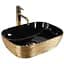 Умивальник Rea Belinda brushed gold black накладний REA-U8780, Золотий - мініатюра 1