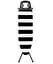 Дошка для прасування Rolser K-22 Black Tube Blanco/Negro (K06016-2064) - мініатюра 1