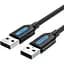 Кабель Vention USB to USB 2.0 2A 1M Black PVC (COJBF) - мініатюра 1