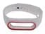 Силиконовый ремешок Primo для фитнес-браслета Xiaomi Mi Band 2 White-Red - миниатюра 3
