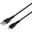 Кабель XO NB-P163 2.4A USB cable for Lightning 1 м Черный - миниатюра 1