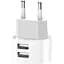 Зарядний пристрій XO L62 2.4A/2USB + Lightning Cable White - мініатюра 3