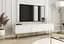 Тумба под телевизор Perfect Home Оро/Oro 3-дверная с золотыми ножками RTV175 MDF Белый (PFH-091341) - миниатюра 1