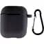 Чохол Silicone Case + Carabine для Apple AirPods Black [33954] - мініатюра 1