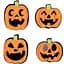 Набір наліпок Yes! Fun Halloween Веселі гарбузи, 12 шт (973707) - мініатюра 1
