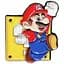 Значок Супер Маріо Маріо Super Mario Mario 3,5 см P SM M 01 - мініатюра 1