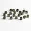 Набор кубиков Q-Workshop Full Pack D6s: Bottle green&Gold (20 шт.) (S20603) - миниатюра 3
