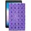 Чехол StatusCASE из экокожи для планшета Alcatel 3T 8 2020 Фиолетовый ромб - миниатюра 1