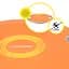 Балансувальна платформа Cornix кругла, пластикова Orange/Grey XR-0444 - мініатюра 5