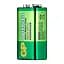 Батарейки GP GREENCELL 9.0V 1604GLF-S1 Сольові 6F22 1 шт. - мініатюра 1