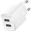 Зарядний пристрій Baseus Wall Charger 2xUSB Compact 10.5W White (CCXJ010202) - мініатюра 1