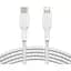 Кабель Belkin USB-C > Lightning заряджання/синхронізації 2м, 30Вт, Type-C, плетений, білий teh0013729 - мініатюра 1