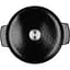 Каструля KitchenAid Cast Iron чавунна з кришкою 26 см 5.2 л чорна (CC006061-001) - мініатюра 4