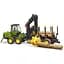 Іграшкова машинка Bruder Трактор John Deere 1210E з системою захоплення, причепом та колодами 1:16 (2133) - мініатюра 2