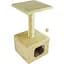 Дряпка для котів Lucky Pet будинок Грот 33x33x67 см бежева - мініатюра 1