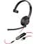 Навушники Poly BlackWire 5210 USB-A HS Mono Black (80R98AA) - мініатюра 1