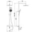 Душова система з термостатом Koer KB-57029-01 3 функції Black KR5482, Хром - мініатюра 2