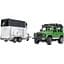 Джип Bruder Land Rover Defender з причепом для перевезення коней (02592) - мініатюра 1