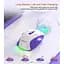 Комп'ютерна миша BTM001 RGB підсвічування 2400 DPI 7 кнопок USB 2.4G бездротова ігрова White-purple - мініатюра 8
