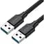 Кабель Ugreen US128 USB 3.0 A Male to Male Cable 1 м чорний (10370) - мініатюра 1