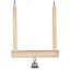 Flamingo Wooden Swing фламинго свинг деревянные качели для птиц с колокольчиком S - миниатюра 1