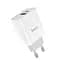 Блок-адаптер сетевой + кабель набор Hoco Rapido C80A 2 выхода USB + Type-C 20 W белый - миниатюра 5