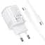 СЗУ Borofone BAS83A Star PD20W+QC3.0 (1USB-A/1C) + кабель Type-C to Type-C White - миниатюра 2