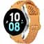 Ремешок для Samsung Galaxy Watch 5 Pro 45mm - желто-горчичный ширина крепления 20мм силикон Watchbands Flower Five (W27-3WB69551119) - миниатюра 1