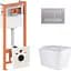 Набір Q-tap Nest 4 в 1 підвісний унітаз Tern Ultra Quiet 525x345x360 + комплект інсталяції QT17332303AW47507 - мініатюра 1