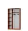 Шкаф-купе двухдверный MebelStar Стандарт AL 2 Зеркала 120x60x210 см Серая мышка (MBS-4315) - миниатюра 2