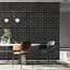 Самоклеюча стінова панель Sticker Wall Чорна 3D NEW CULTURAL WALL 70x70cmx5mm BLACK+WHITE (D) SW-00001503 - мініатюра 6