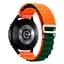 Ремінець для Samsung Galaxy Watch 5 40mm - оранжево-темно-зелений Watchbands NormalCloth ширина кріплення 20мм нейлоновий (W24-1WB61681168) - мініатюра 3