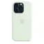 Силиконовый чехол CasePro Silicone Case with MagSafe Soft Mint для iPhone 15 Pro - миниатюра 2