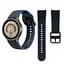 Ремешок для Samsung Galaxy Watch 6 40mm 6 44mm - черно-синий ширина крепления 20мм силикон Watchbands Double Line (W12-1WB85170006) - миниатюра 5