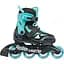 Ролики Rollerblade Microblade 33-36,5 Чорний-Бірюзовий - мініатюра 2