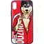 Чохол-накладка PUZOO Glass Printing with TPU Yuppie iPhone X Red Du - мініатюра 1