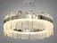 Подвесной светильник LED Diasha 817/600CH Silver, 140W, регулируемая высота, 60 см, хрусталь, для коридора и гостиной - миниатюра 3