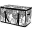 Корзина Idea Home Anthracite Flowers DB-28 с крышкой 60x30x30 см (DB-28 прям. з/кр с/блеск Anthracite Flowers) - миниатюра 1