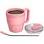 Термокружка Coffee & Tea 480 мл с трубочкой и двойным открыванием, розовый Yiwu HP-14-23P - миниатюра 5