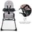 Стільчик для годування Kinderkraft Binci Grey (KHBINC00GRY0000) - мініатюра 5