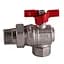 Кран кульовий кутовий з американкою Selba 1″ SL1543 - мініатюра 1