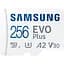 Карта пам'яті Samsung microSD 256GB C10 UHS-I R130MB/s Evo Plus + SD - мініатюра 2