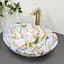 Умивальник VBI Parma marble blue glossy накладний VBI-011016, Цветной - мініатюра 3