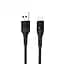Кабель SkyDolphin S06V LED Smart Power USB - micro USB (M/M), 1 м, Black (USB-000559) - мініатюра 1