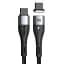 Кабель Baseus Zinc Magnetic Safe Fast Charging Cable Type-C to Type-C 100W 1.5m CATXC-Q01 Black - мініатюра 2