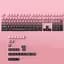 Набір кейкапів PBT Black-Pink Gradient (130+),OEM-профіль, Рожевий - мініатюра 3