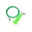 Скакалка швидкісна MS 3765Green 290 см, ручка пластик, мотузка гума+метал - мініатюра 1