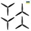 Пропелер для дрона PROP UA CF10х5x3 2СW+2CCW (GF10х5) - мініатюра 2
