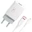 Зарядний пристрій Sky Dolphin SC06L White та кабель Lightning - мініатюра 1
