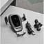 Автодержатель с беспроводной зарядкой Baseus Metal Gravity Car Mount (Air Outlet Version) 1.7A Qc3.0 gray (17217) - миниатюра 5